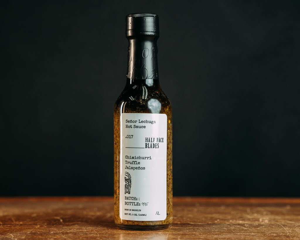 .017 Chimichurri Truffle Jalapeños STEAK Sauce, HFB x Senor Lechuga (Single Bottle)