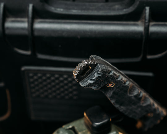 Hog Hunt- ATAC's Urban Ghost Cami Micarta, Mosaic Pins, Textured Grip