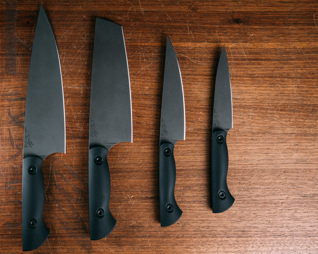 Chef Set - Black G10, Allen Bolts, Smooth Grip