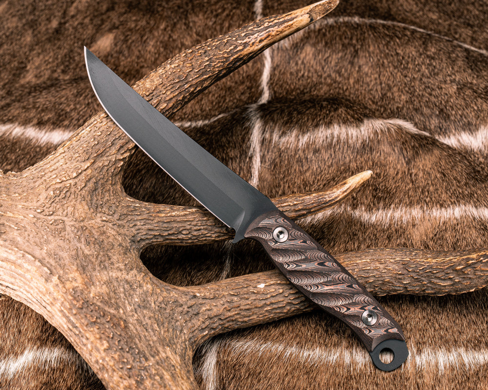 Crow Breakdown- Copper Camo Carbon, Armor Black Cerakote, Allen Bolts, Textured Grip