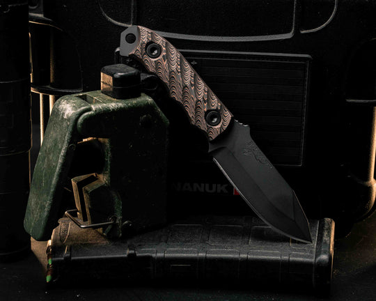 Disaster Cub- Copper Camo Carbon, Armor Black Cerakote, Allen Bolts, Textured Grip