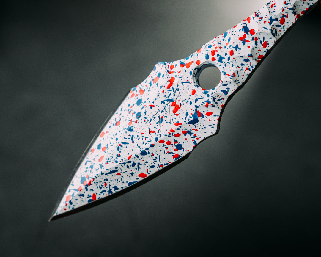 Let Freedom Ringstrike - White w/ Patriot Cerakote Splatter and Machined Rockwork Handle