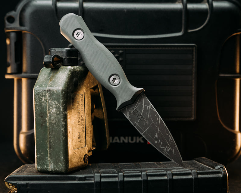 Pulse Checker- Grey G10, Ti Torx Bolts, Smooth Grip