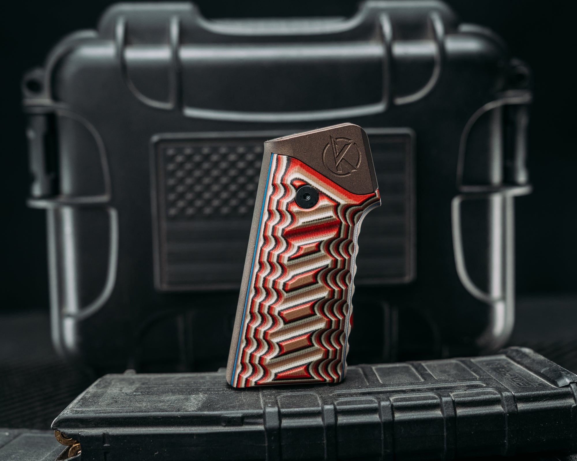 HFB x Kinetic AR Grip System - Native & Blue G10, Midnight Bronze Cera ...