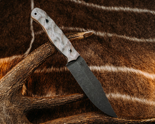 Crow Scout- Elk Anter, Mosaic Pins, Textured Grip