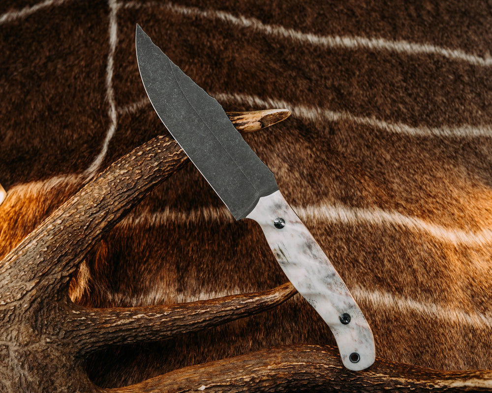 Crow Scout- Elk Anter, Mosaic Pins, Textured Grip