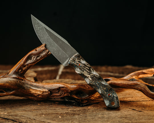 Red Crow- Dinosaur Bone, Patriot Mosaic Pins, Brass Lanyard Pin, Textured Grip