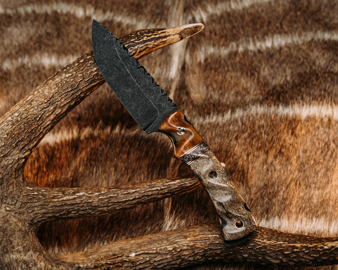 Nashi- Swordfish Bill, Copper, Black G10 and Brass Pin Striping, Dinosaur Bone Split, Dinosaur Bone, Mosaic Pins, Brass Lanyard Pin, Textured Grip