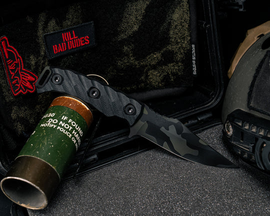 Tosahwi - Black G10, Black Multicam Cerakote, Allen Bolts, Textured Grip