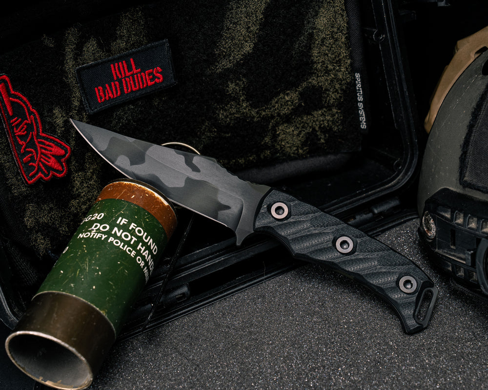 Tosahwi - Black G10, Black Multicam Cerakote, Allen Bolts, Textured Grip