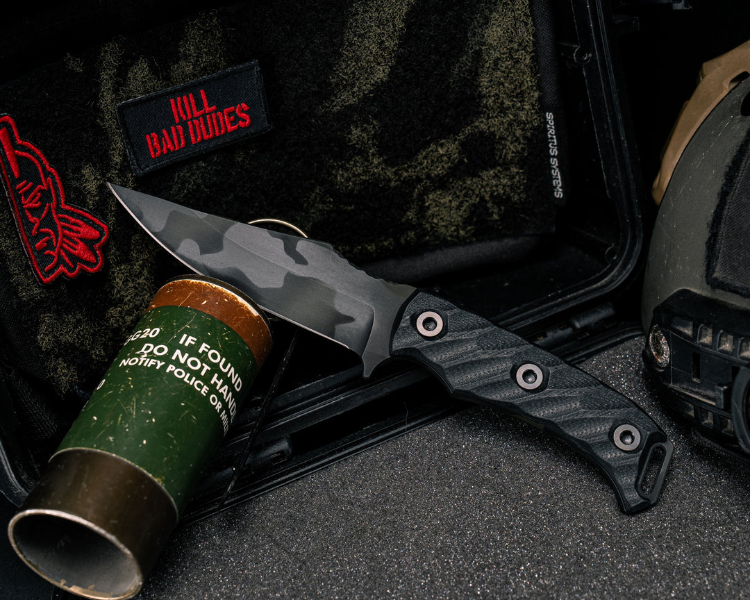 Tosahwi - Black G10, Black Multicam Cerakote, Allen Bolts, Textured Grip