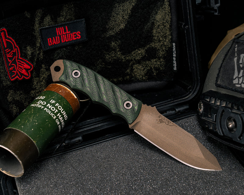 Disaster Jr- Jungle Wear Carbon, Midnight Bronze Cerakote, Allen Bolts, Textured Grip