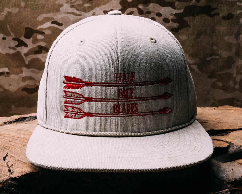 Half Face Blades Corduroy Arrows Hat