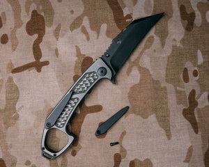 Tighter .030” Pocket clip for monolithic frame SHPOS, Crow and disaster folders