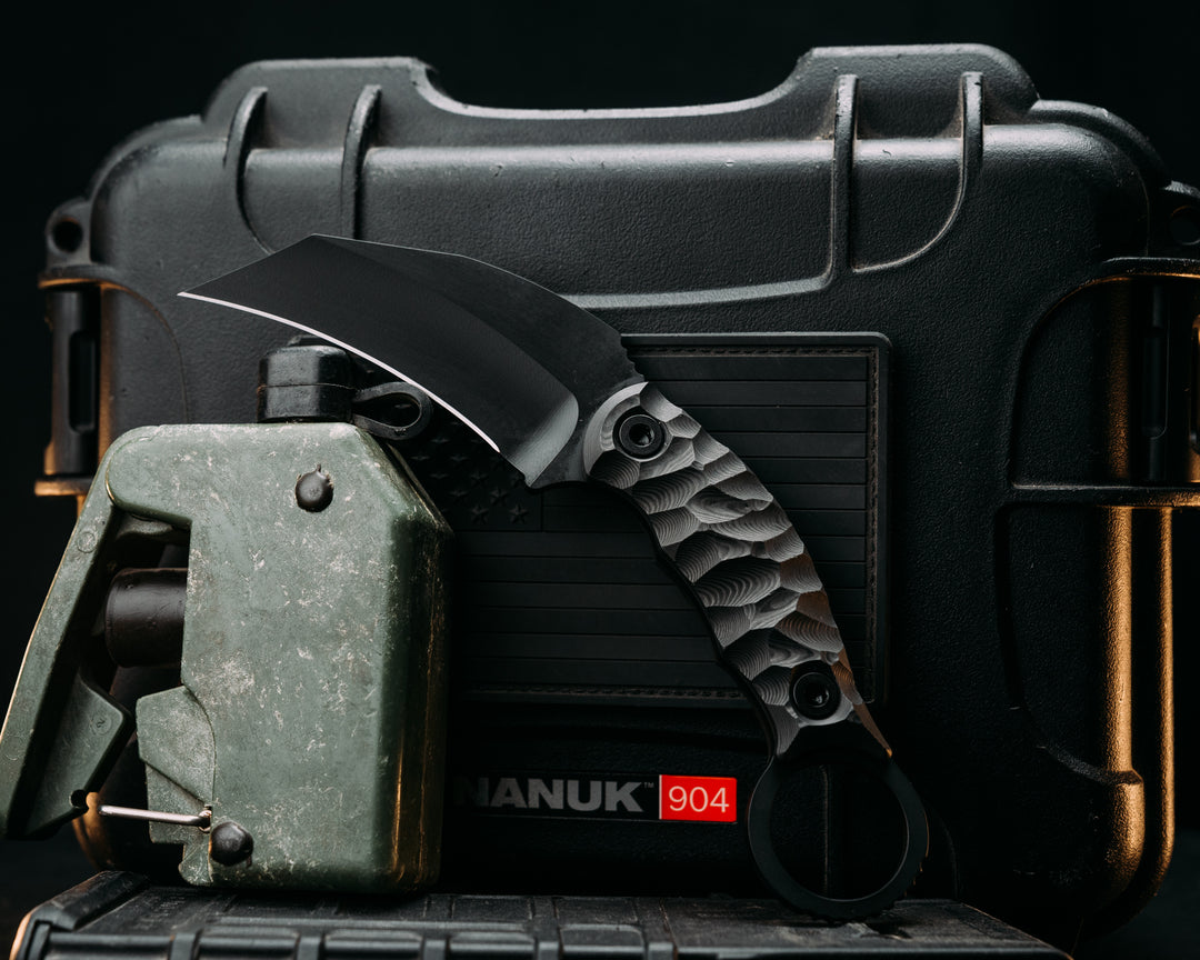 Karambito- Black Dunes Carbon, Armor Black Cerakote, Allen Bolts, Textured Grip