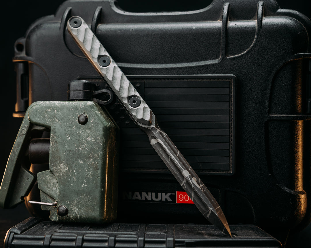 OSS Spike - Grey G10, Allen Bolts, Textured Grip
