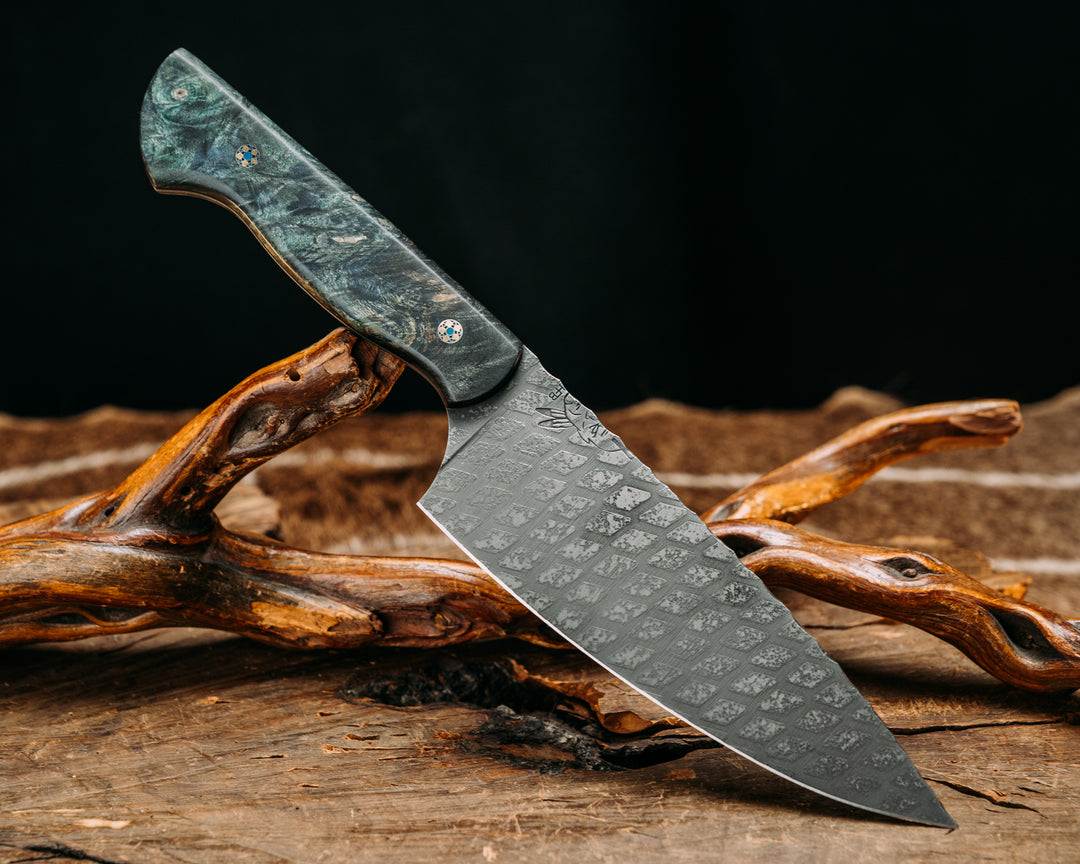 Chef Jr - Dyed Buckeye, Mosaic Pins, Smooth Grip