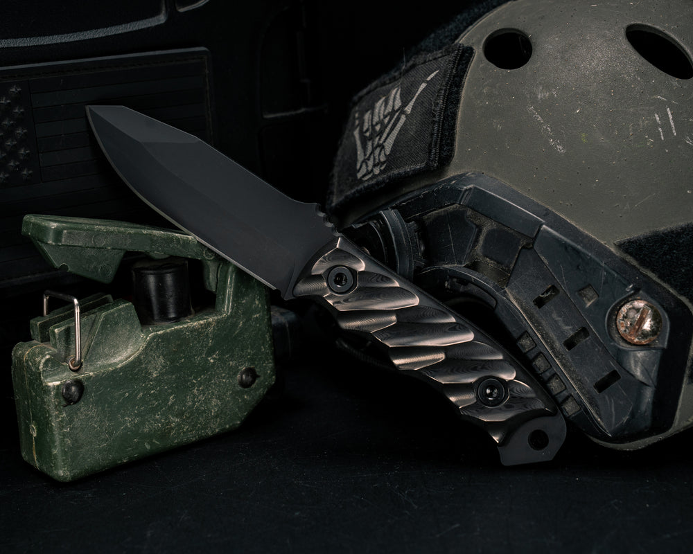 Disaster Jr- Black Dunes Carbon, Armor Black Cerakote, Allen Bolts, Textured Grip