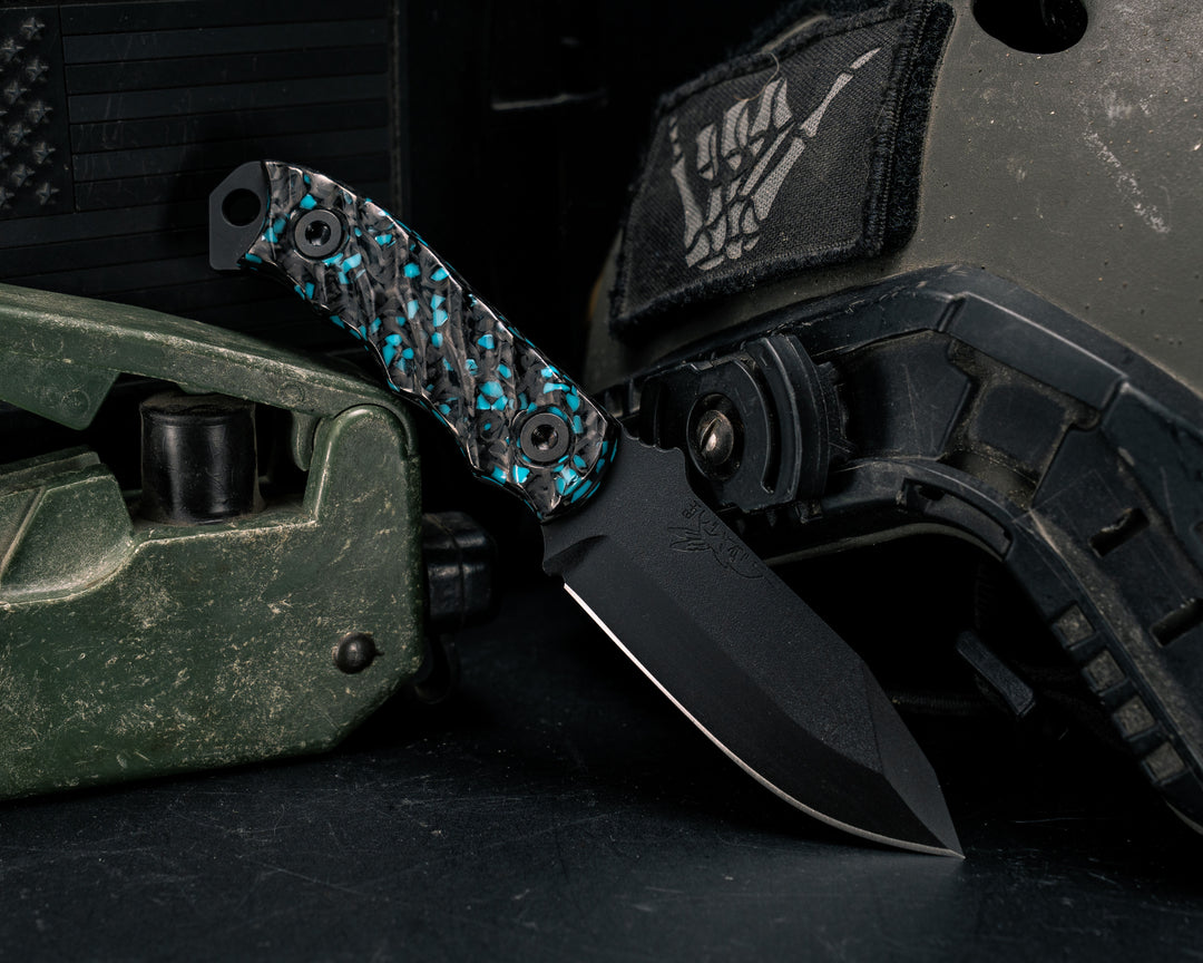 Disaster Cub- Rocky Wave Carbon, Armor Black Cerakote, Allen Bolts, Textured Grip