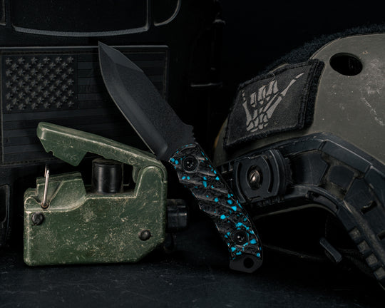 Disaster Cub- Rocky Wave Carbon, Armor Black Cerakote, Allen Bolts, Textured Grip
