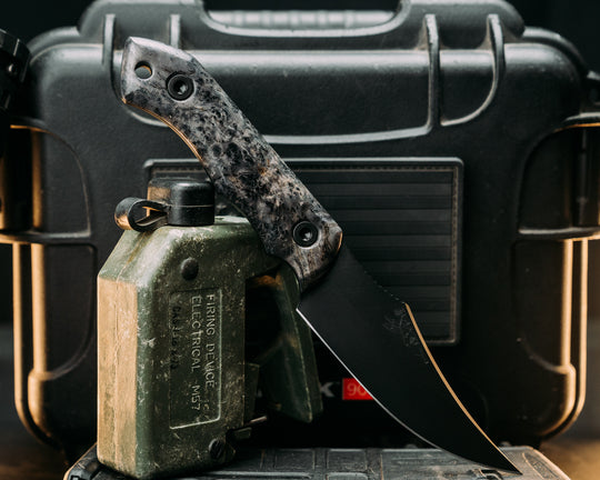 Red Cloud- Dyed Black Ash, Armor Black Cerakote, Allen Bolts, Smooth Grip