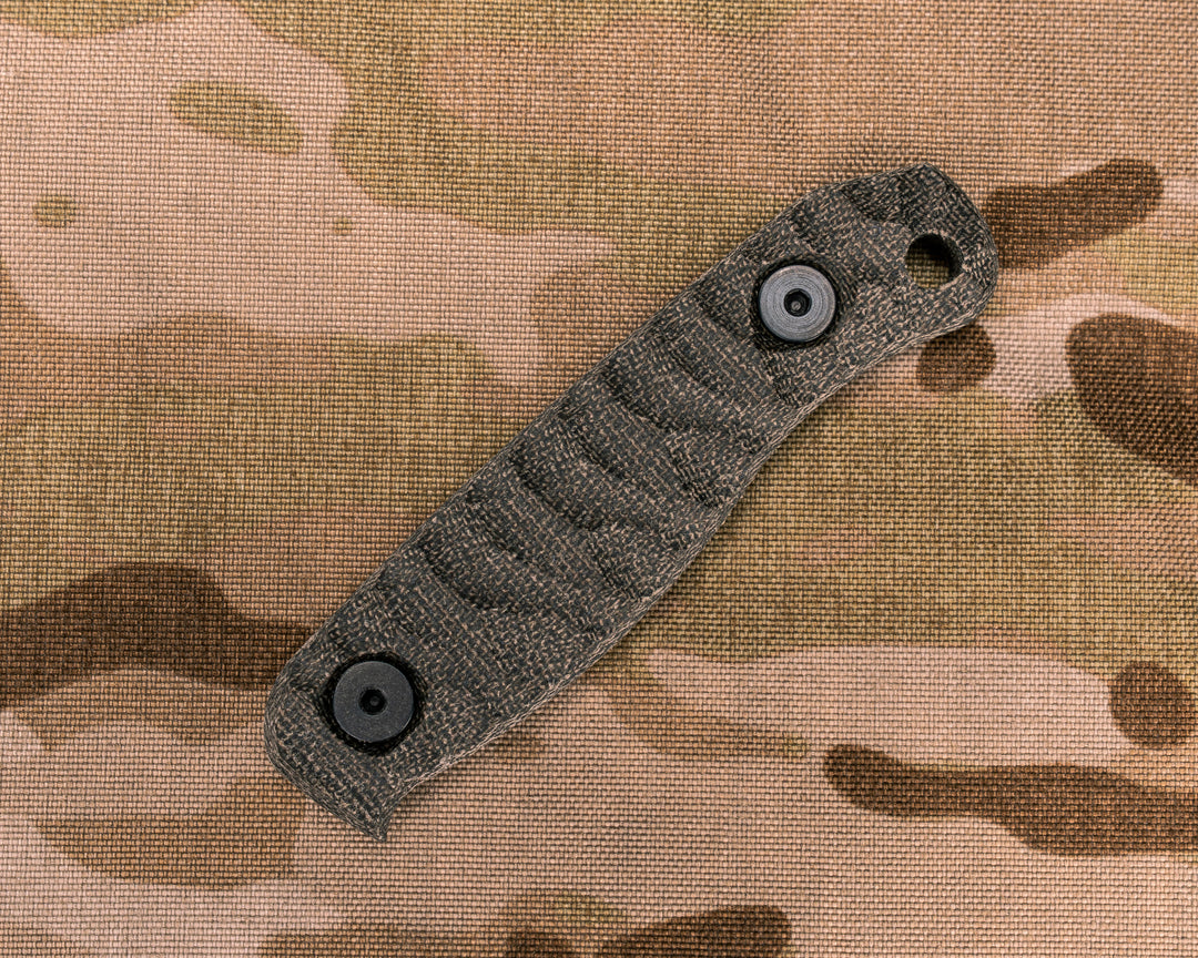 Feather Light and Skinner Jr Scales- OD Green Canvas Micarta, Allen Bolts, Chaos Grip