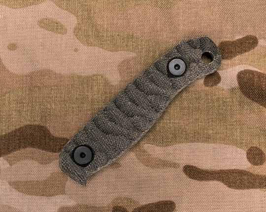 Feather Light and Skinner Jr Scales- OD Green Canvas Micarta, Allen Bolts, Chaos Grip