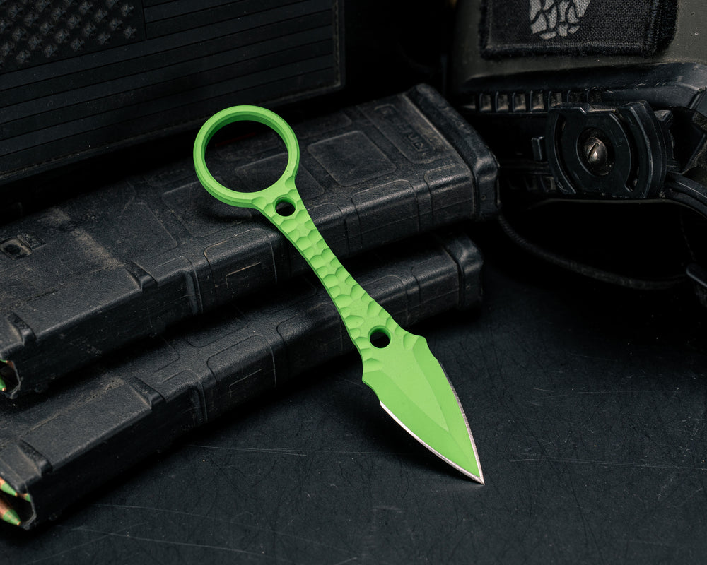 Ringstrike- Green Mamba Cerakote and Machined Rockwork Handle