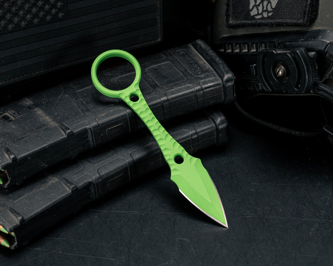 Ringstrike- Green Mamba Cerakote and Machined Rockwork Handle