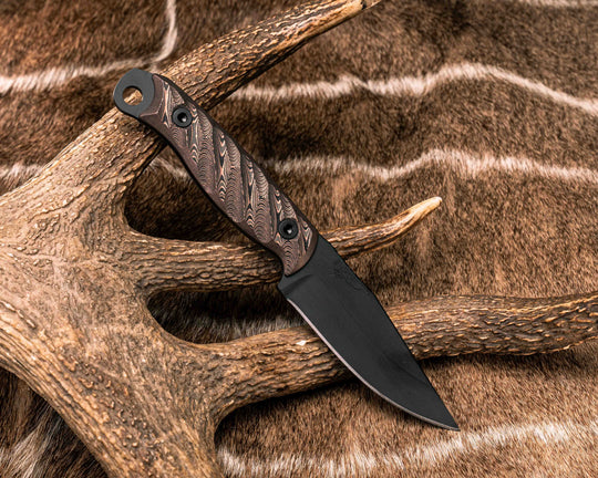 Crow Jr- Copper Camo Carbon, Armor Black Cerakote, Allen Bolts, Textured Grip