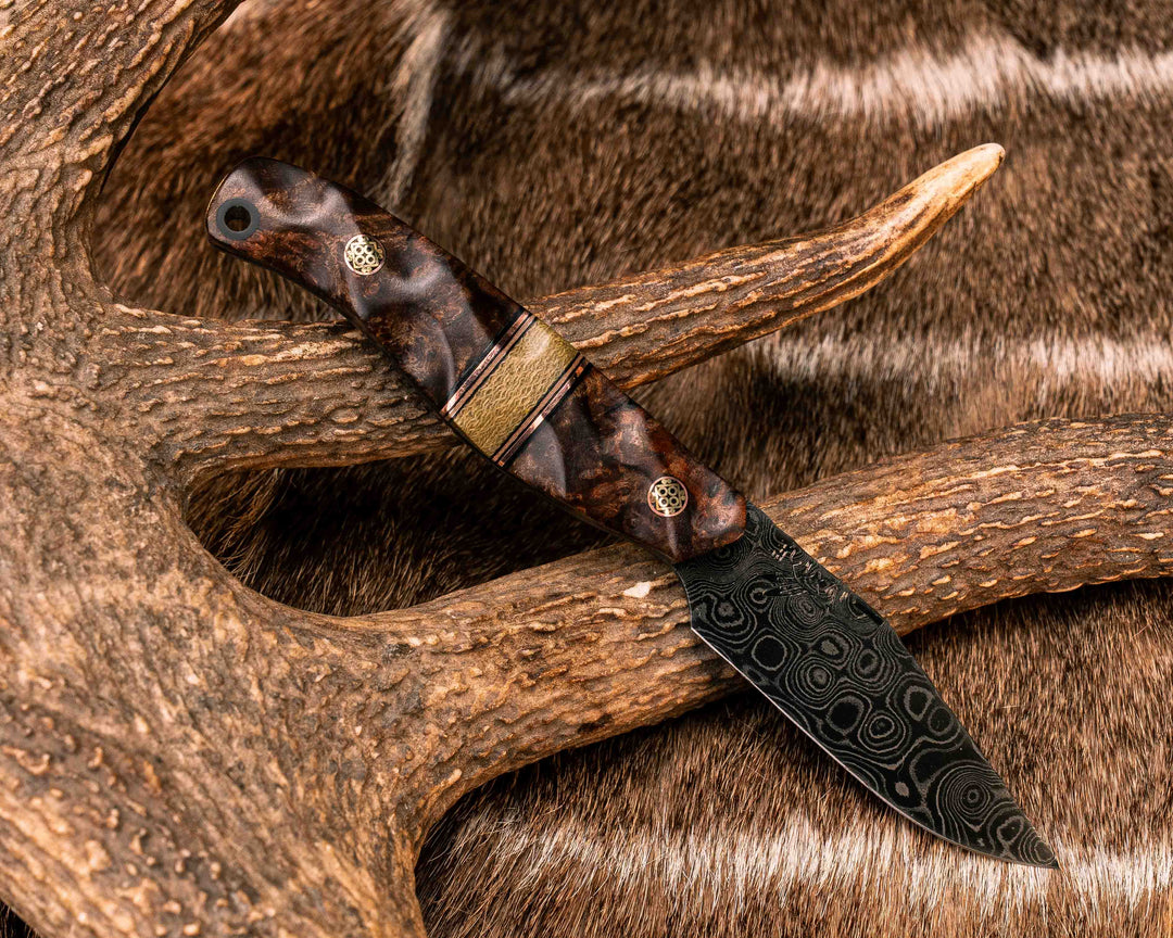 Modified Feather Light- Baker Forge Raindrop Damascus- Southeast Asian ...