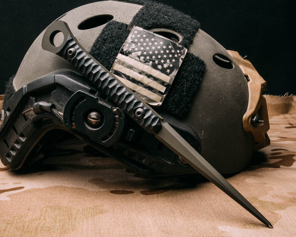 Cardiac Spike- Black G10, OD Green Cerakote, Allen Bolts, Iron Grip