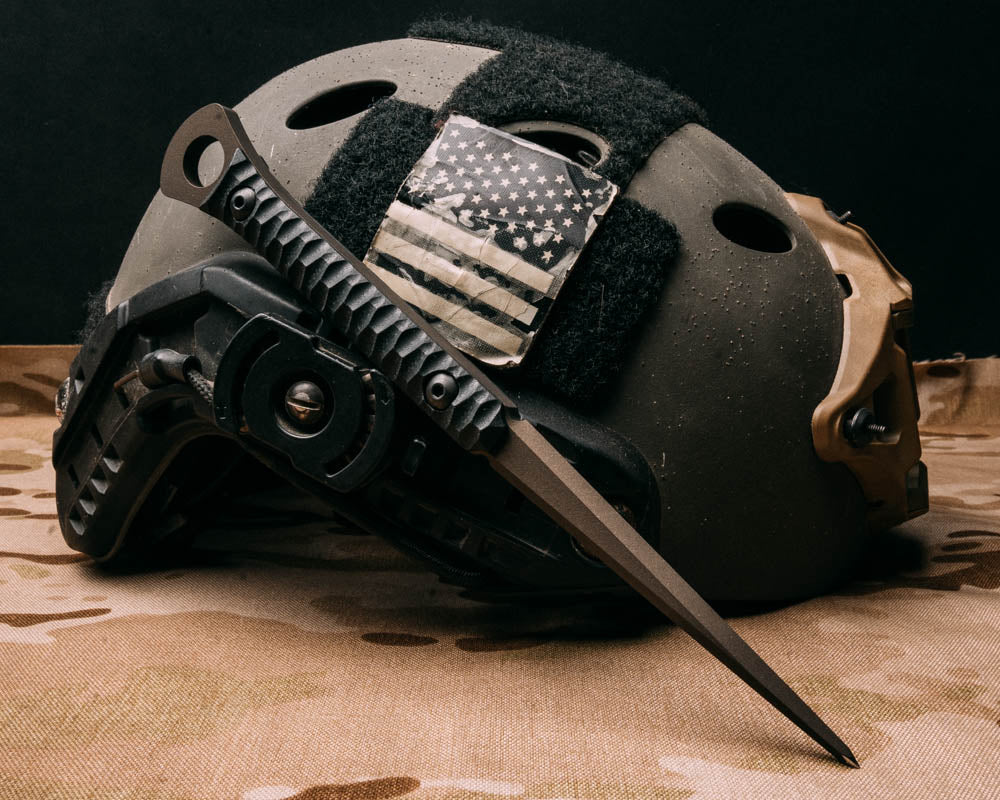 Cardiac Spike- Black G10, Midnight Bronze Cerakote, Allen Bolts, Textured Grip