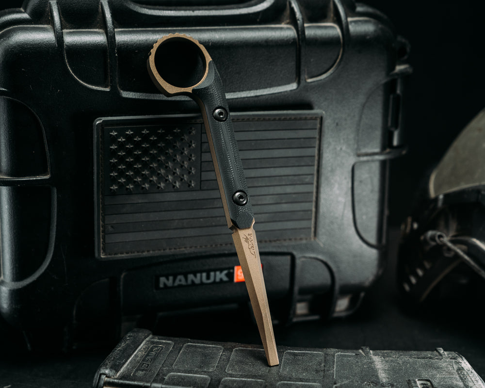 Ring Flathead Tool - Black G10, Highland Green Cerakote, Allen Bolts, Smooth Grip