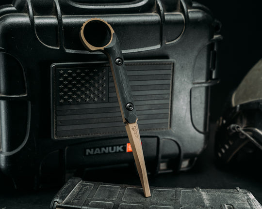 Ring Flathead Tool - Black G10, Highland Green Cerakote, Allen Bolts, Smooth Grip