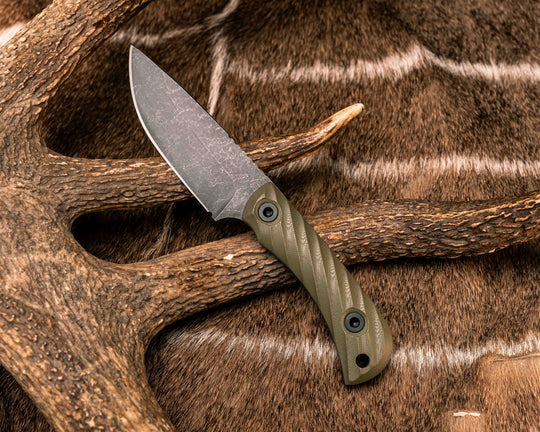 Cav Jr- OD Green G10, Allen Bolts, Textured Grip