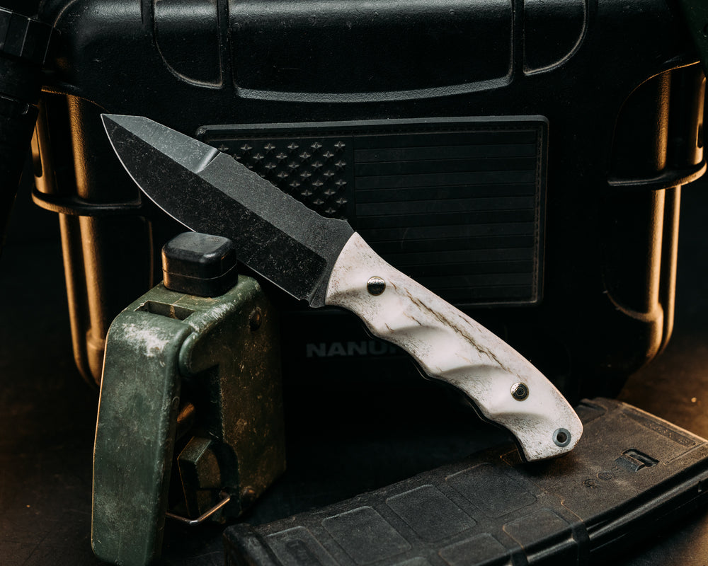 Disaster Jr Gen 3 - Elk Antler, Mosaic Pins, Textured Grip