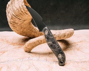 Gula Gula- Dyed Box Elder, armor black cerakote, Ti torx bolts, smooth grip