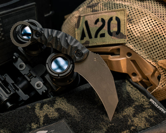 Karambito - Black G10, Allen Bolts, Textured Grip