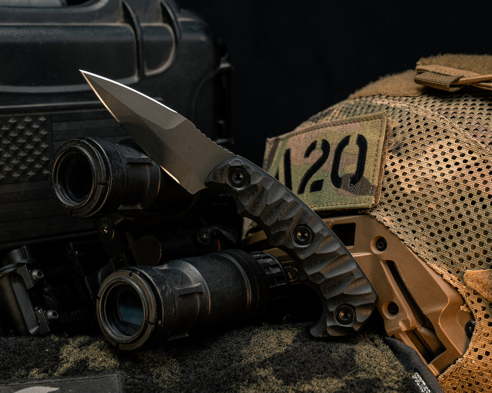 3" HUMINT - Black G10, Allen Bolts, Textured Grip