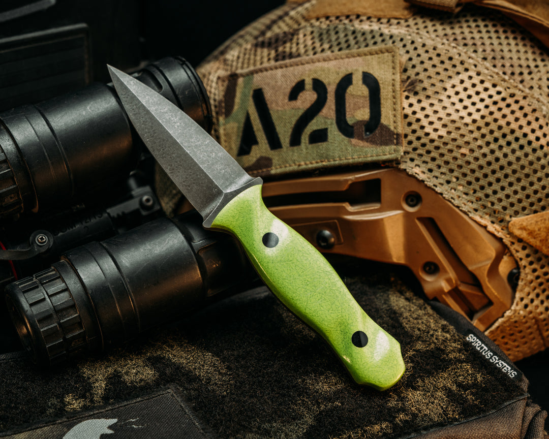 Pulse Checker- Spring Green Glass Fiber Composite, CF Pins, Textured Grip