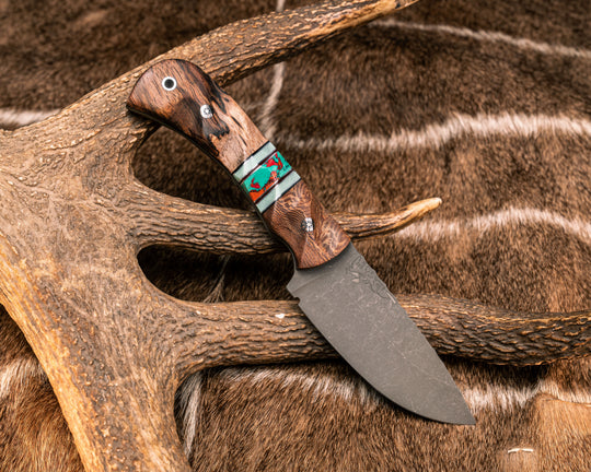 Cavner- Guava, Black G10 and Aluminum Pin Striping, Tiffany Blue G10 and Sonoran Sunset Tru-stone Split,Mahogany, Mosaic Pins, Aluminum Lanyard Pin, Textured Grip