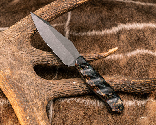 Field Knife- Tree Fern Trunk, Mosaic Pins, Textured Grip