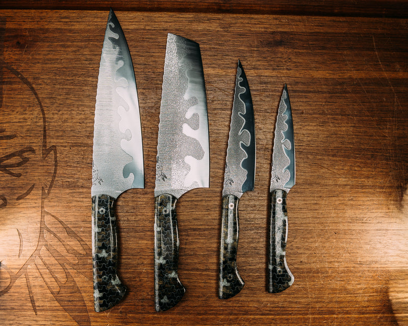 Chef Set - Tru LaRue Glow Resin, Mosaic Pins, Smooth Grip