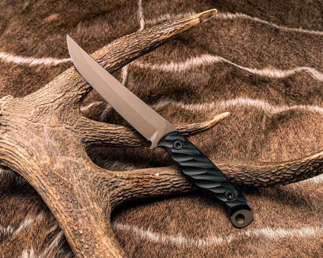 Crow Breakdown - Black G10, Midnight Bronze Cerakote, Allen Bolts, Textured Grip