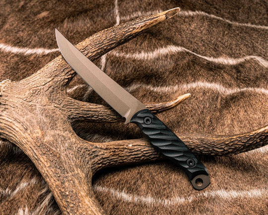 Crow Breakdown - Black G10, Midnight Bronze Cerakote, Allen Bolts, Textured Grip