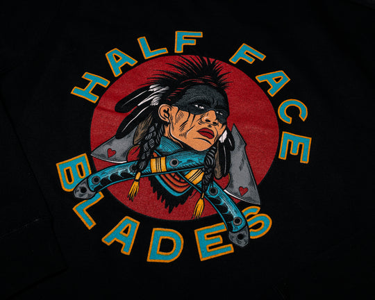 American Spirit Half Face Blades Crew Neck