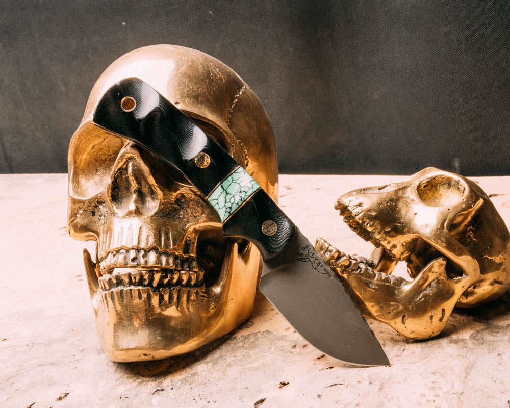 Beef Black G10, black G10 and bronze pin striping, Green Dragon Skin