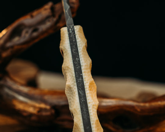 Storm Breaker- Giraffe Bone, Aluminum Red and Hollow Pins, Textured Stippled Grip