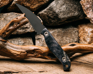 Gula Gula- Dyed Maple, armor black cerakote, ti torx bolts, smooth grip